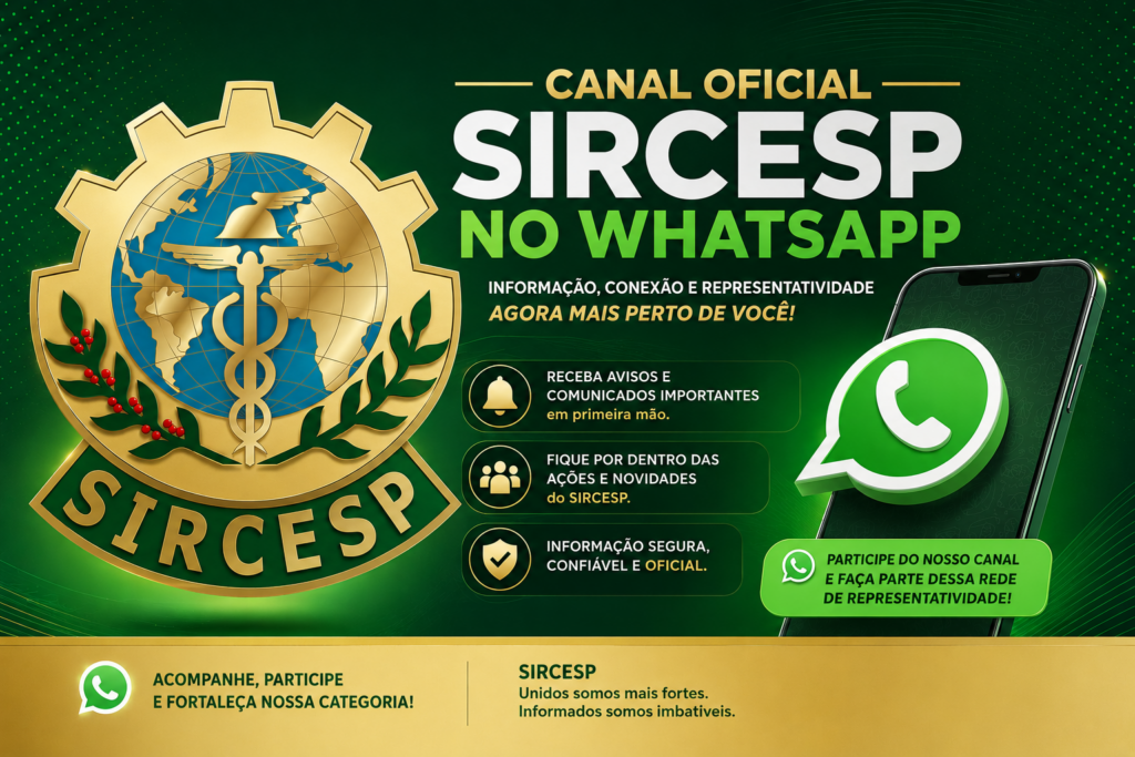 Conheça o Canal Oficial do Sircesp no WhatsApp