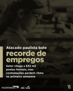 E-book: Comércio atacadista paulista alcança recorde de empregos, mas ritmo de novas vagas desacelera